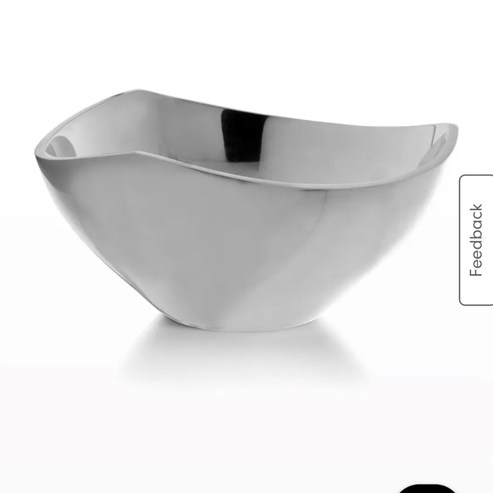 Nambé tri corner bowl